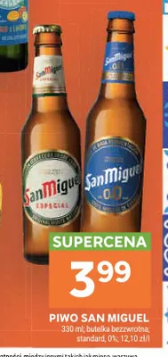 Piwo San Miguel Especial promocja w Stokrotka