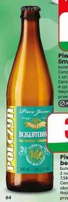 Piwo Połczyn bezglutenowe jasne pełne promocja w Dino