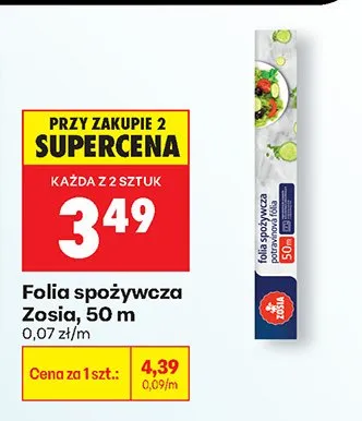 Folia spożywcza promocja w Biedronka