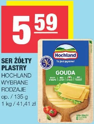 Ser żółty plastry Gouda promocja w SPAR