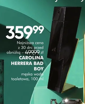 Męska woda toaletowa Carolina Herrera Bad Boy promocja w Super-Pharm