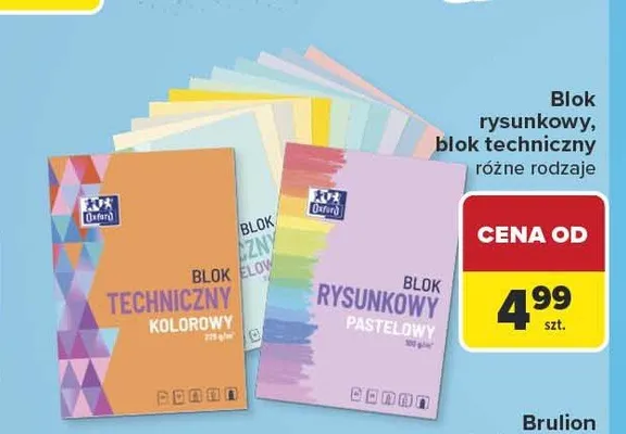 Blok rysunkowy Oxford promocja w Carrefour
