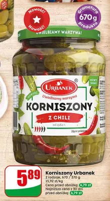 Korniszony Urbanek z chili promocja w Dino