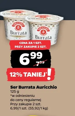Ser Burrata Auricchio promocja w Netto