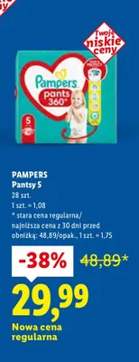 Pieluchy Pantsy 5 promocja w Lidl