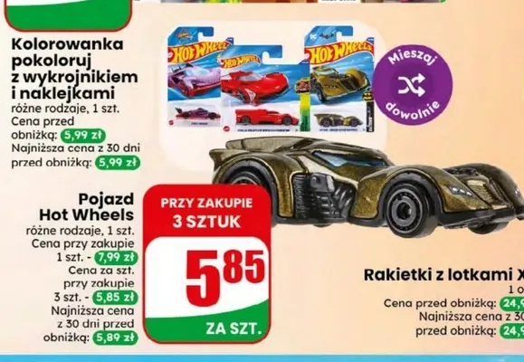 Pojazd Hot Wheels promocja w Dino