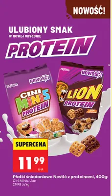 Płatki śniadaniowe z proteinami Cini Minis promocja w Biedronka