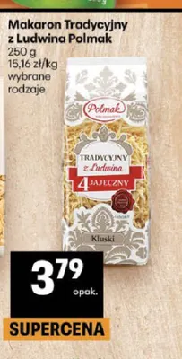 Makaron Tradycyjny z Ludwina Polmak promocja w Delikatesy Centrum