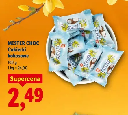 Cukierki kokosowe promocja w Lidl