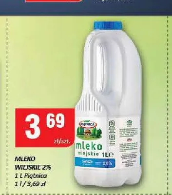 Mleko Wiejskie 2% Piątnica promocja w Chorten