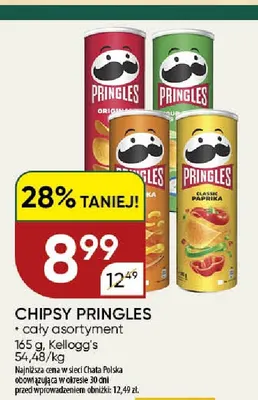 Chipsy Pringles promocja w Chata Polska