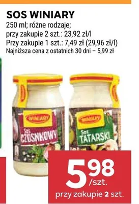 Sos czosnkowy Winiary promocja w Stokrotka