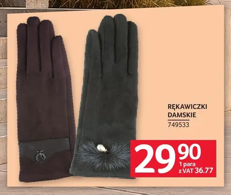 Rękawiczki damskie promocja w Selgros