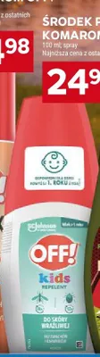 Środek przeciw komarom OFF! Kids spray promocja w Stokrotka