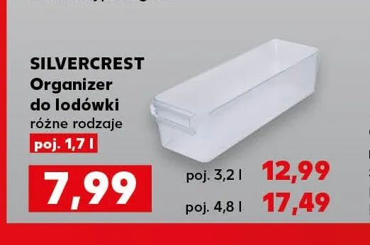 Organizer do lodówki 4,8 l Silvercrest promocja w Kaufland