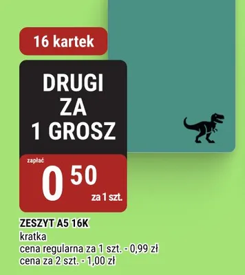 Zeszyt A5 16K kratka promocja w bi1