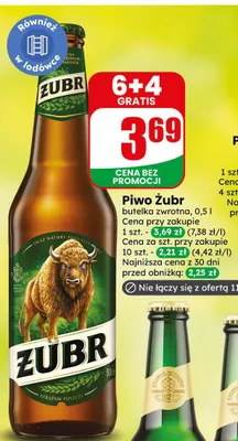 Piwo Żubr promocja w Dino