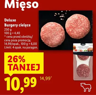 Burgery cielęce Deluxe promocja w Lidl