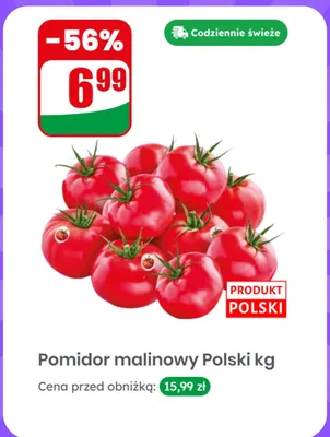 Pomidor malinowy polski promocja w Dino