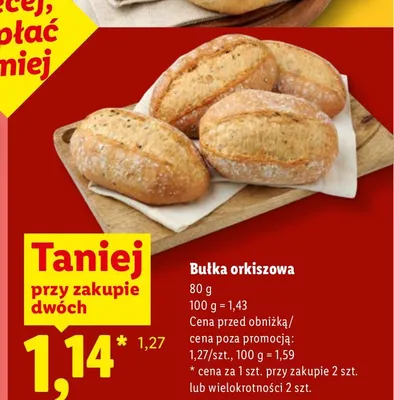 Bułka orkiszowa promocja w Lidl