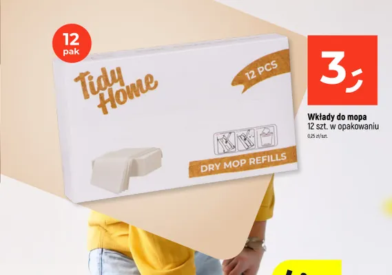 Wkłady do mopa Tidy Home 12-pak promocja w Dealz