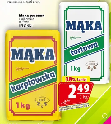 Mąka pszenna tortowa typ 450 Jelonki promocja w Prim Market