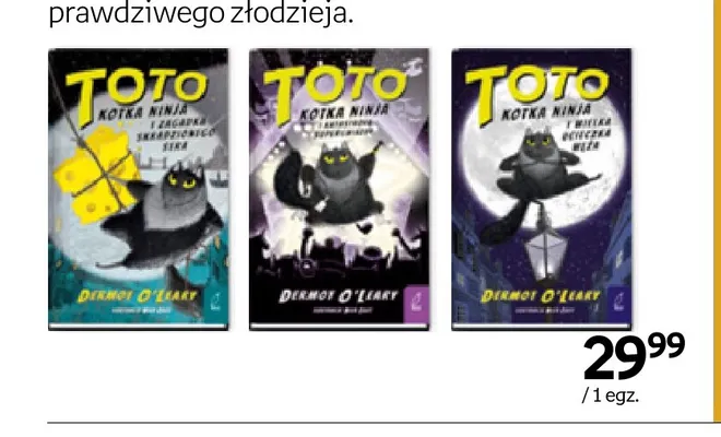 Książka Toto. Kotka ninja — wariant nieczytelny Dermot O'Leary promocja w Empik
