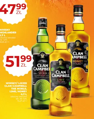 Whisky Clan Campbell The Noble promocja w Duży Ben