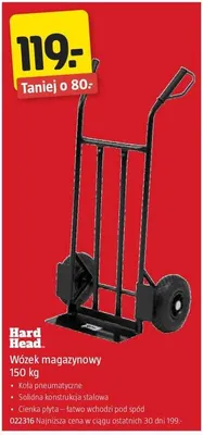 Wózek magazynowy Hard Head. 150kg promocja w Jula