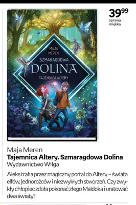 Książka Tajemnica Altery. Szmaragdowa Dolina Maja Meren promocja w Empik