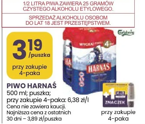 Piwo Harnaś promocja w Stokrotka