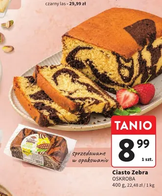 Ciasto Zebra Oskroba promocja w Intermarche