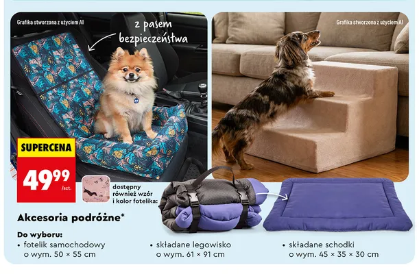Składane legowisko Activ'Pet 61x91 cm promocja w Biedronka