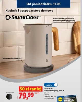 Czajnik elektryczny SILVERCREST 3100W promocja w Lidl