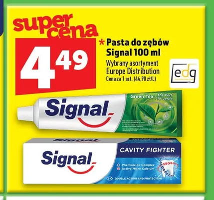 Pasta do zębów Signal Green Tea promocja w TOPAZ