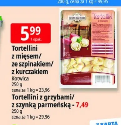 Tortellini z grzybami Kotwica promocja w Leclerc