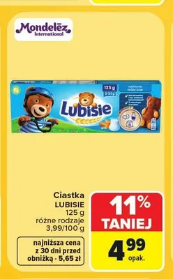 Ciastka Lubisie nadzienie mleczne promocja w Carrefour Market
