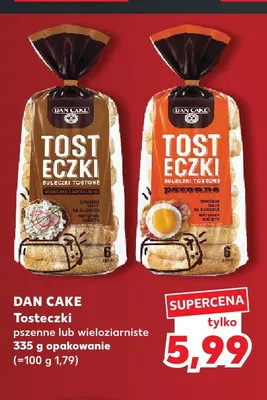 Tosteczki wieloziarniste Dan Cake promocja w Kaufland