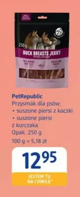 Przysmak dla psów PetRepublic suszone piersi z kaczki promocja w Drogerie DM