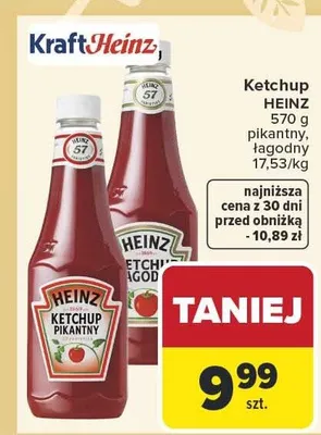 Ketchup pikantny, łagodny promocja w Carrefour