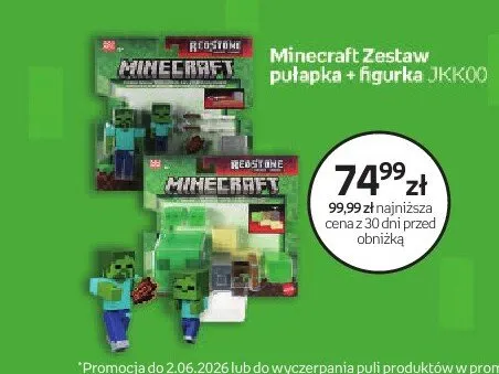 Zestaw pułapka Minecraft + figurka JKK00 promocja w Dzień Dziecka