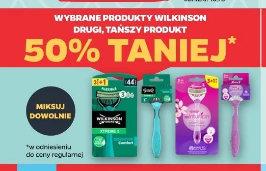 Maszynki do golenia Wilkinson Sword Intuition Comfort promocja w Netto