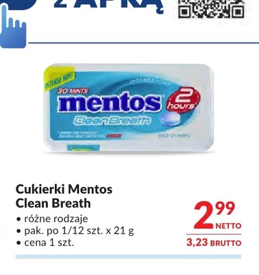 Cukierki Mentos Clean Breath promocja w Makro