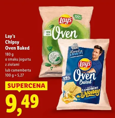 Chipsy Oven Baked o smaku camemberta promocja w Lidl