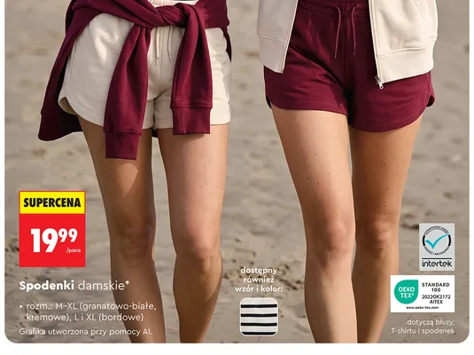 Spodenki damskie Clevé promocja w Biedronka