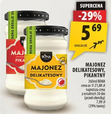 Majonez delikatesowy pikantny promocja w Arhelan