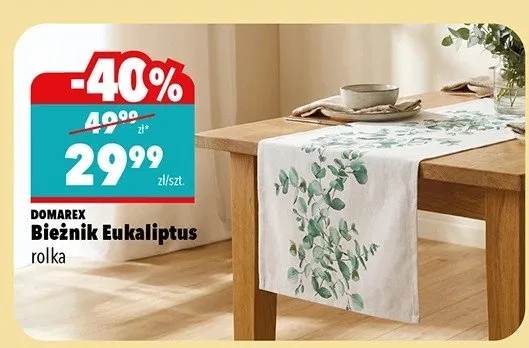 Bieżnik Eukaliptus rolka promocja w Biedronka