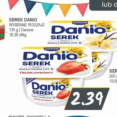 Serek Danio o smaku waniliowym promocja w Słoneczko