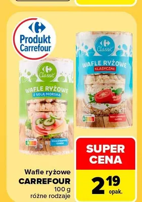 Wafle ryżowe klasyczne Carrefour promocja w Carrefour