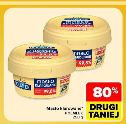 Masło klarowane Polmlek promocja w Carrefour